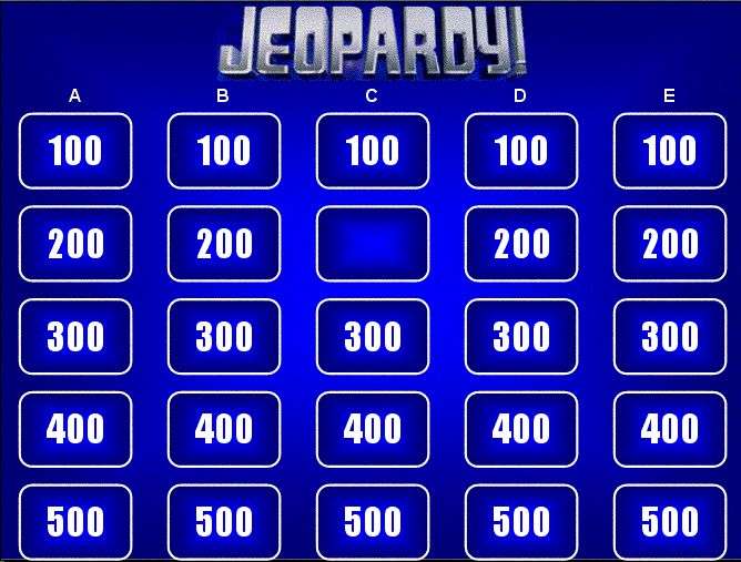 Free Jeopardy Game Template With Music